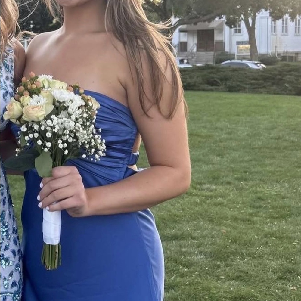 Princess Polly Strapless Royal Blue Dress